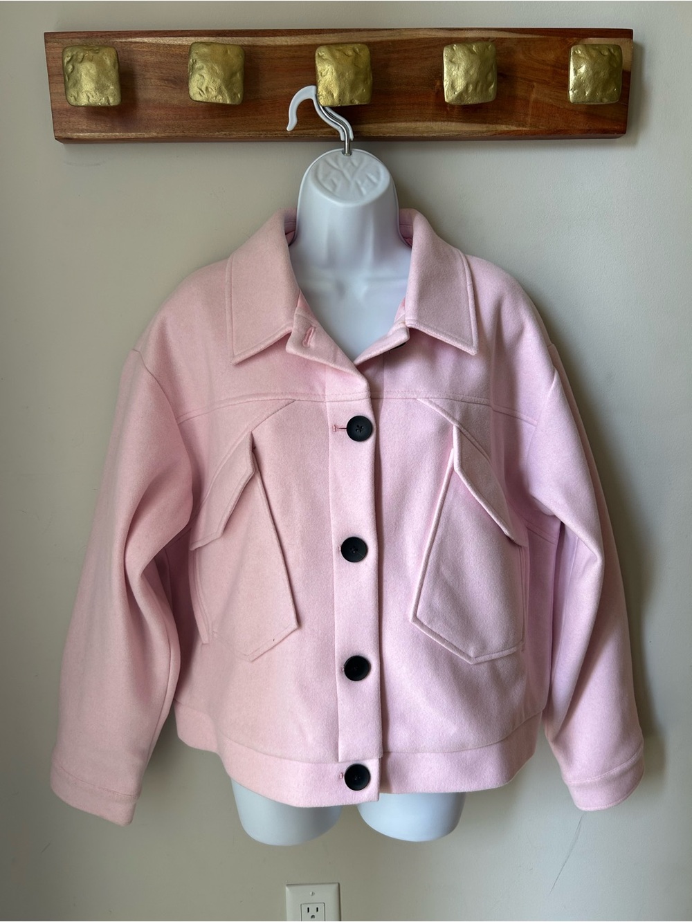 ONLY Life Pink Shacket - Barbiecore Coquette Quiet Luxury Elevated Basic Size XL